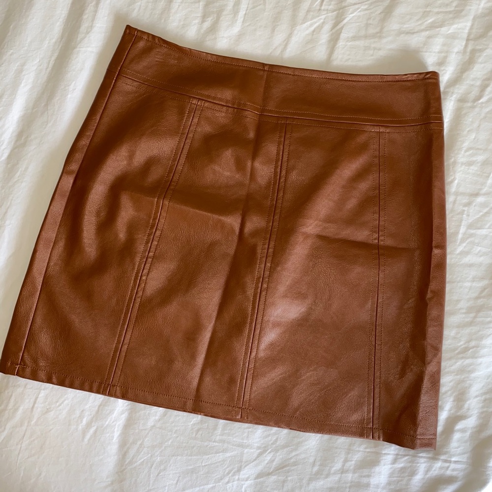 Lizard Thicket leather skirt